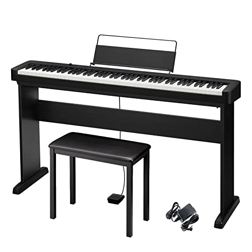 Casio CDP-S90 Digital 88-Key Piano Bundle w/Stand & Bench CDP-S90CSCB