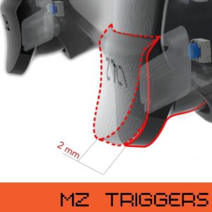 MODDEDZONE Smart Extreme Modded Controller + Anti Recoil 2 Remap Buttons & Interchangeable Thumbsticks & Hair Triggers, Tactical Buttons Compatible with PS5 Custom Controller PC (Ragnarok)