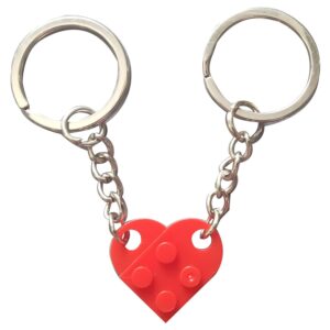 jeunecheval heart keychain for couples matching stuff for boyfriend girlfriend key ring