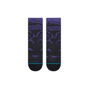 Stance Yibambe Kids Crew Socks (Large, Purple)