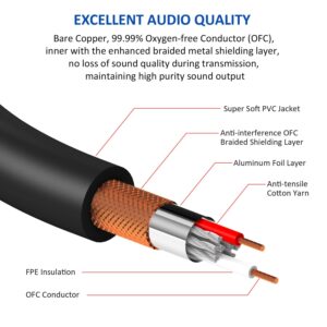 DREMAKE Balanced XLR Microphone Y Splitter Audio Cable, XLR Male to Dual XLR Female Y Cord, 3-Pin XLR Male to Double XLR Female Mic Adapter Converter Cable 3 Feet 2 Female to 1 Male XLR Plug