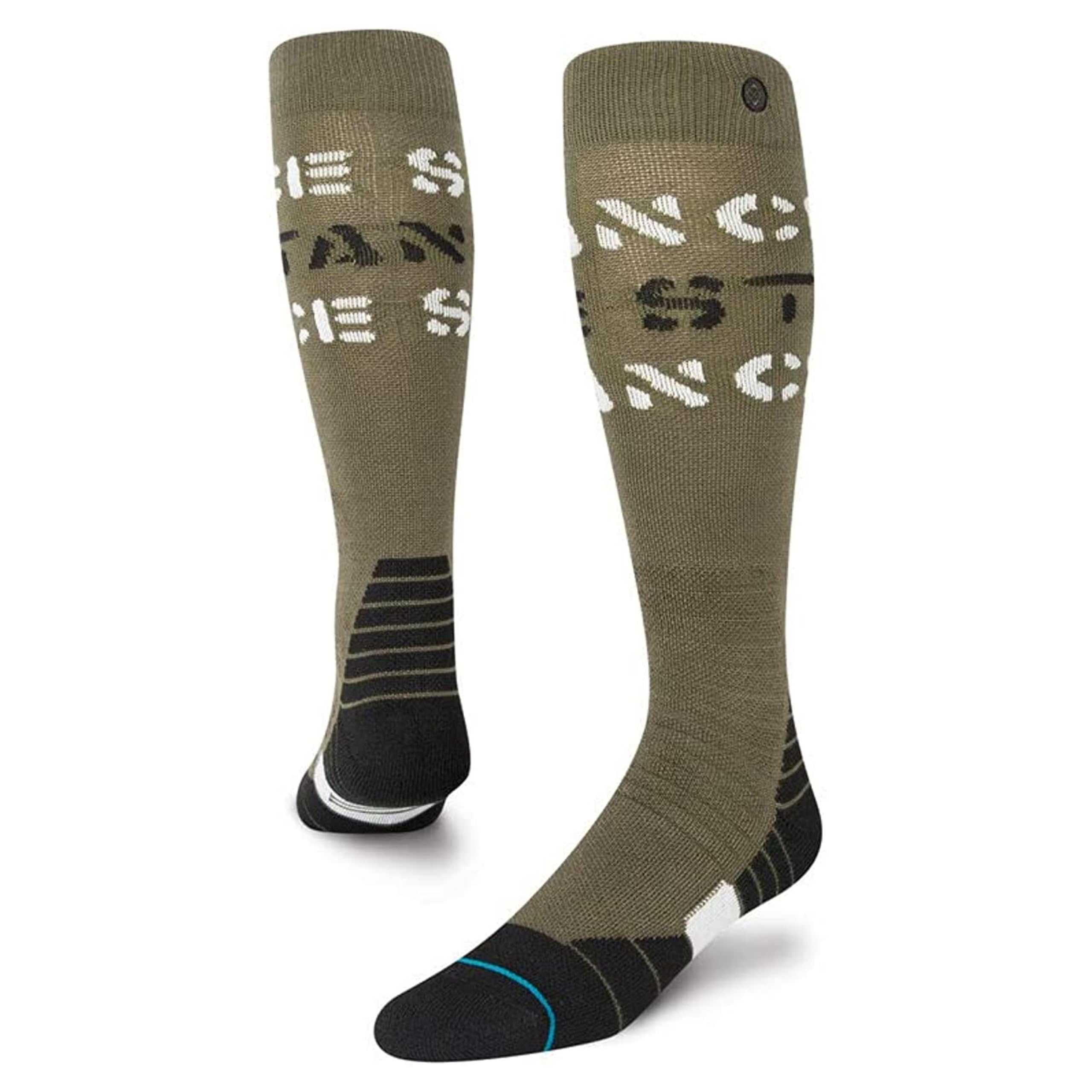 Stance Barracks Snow OTC Socks (Large, Army)