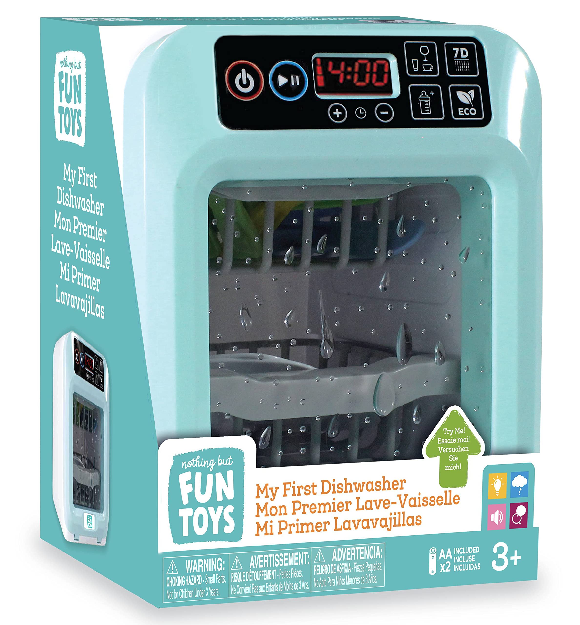 Nothing But Fun Toys My First Dishwasher Lights & Sounds Playset Designed for Children Ages 3+ Years, Multi