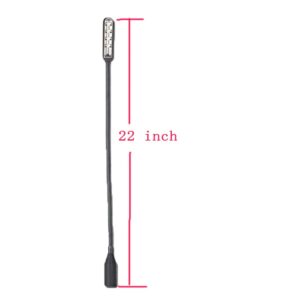 JXRYWF 22" inch XLR 4 Pin LED Light Studio Lamp XLR gooseneck lamp for DJ Mixer XLR 4PIN Connect Port（XLR 4Pin Port）