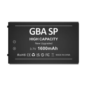 HUAENG Gameboy Advance SP Battery, Upgraded 1600mAh High Capacity Rechargeable Lithium-ion Battery for Nintendo GBA SP Gameboy Advance SP AGS-001, SAM-003