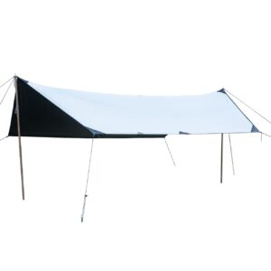 iClimb Waterproof Sun Shield Tarp UPF 50+ for Tent Hammock Camping Backyard Party (Tarp 14'4" × 9'6")