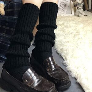 NUFIWI Harajuku Japanese Lolita Leg Warmers Gothic Knit Long Socks Leggings Gaiters Knee Goth Winter Cuff Ankle Heap Sock