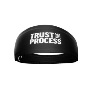 elite athletic gear unisex headband/sweatband. multiple designs! sports, fitness, working out, yoga. (trust the process)