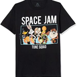 space jam boys Jam: a New Legacy Tune Squad Short Sleeve T-shirt - 4-20 T Shirt, Black, 4 US