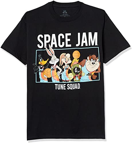 space jam boys Jam: a New Legacy Tune Squad Short Sleeve T-shirt - 4-20 T Shirt, Black, 4 US