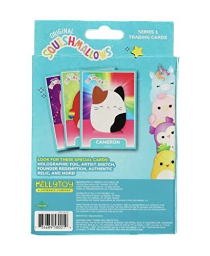 Squishmallows Official Kellytoy Series 1 Trading Cards (Pack of 6)