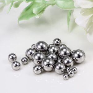 Vsnnsns 16G Replacement Balls 316L Surgical Steel Externally Threaded Piercing Balls for Nipple Tongue Belly Rings Lip Septum Rings Barbell Cartilage Tragus Earrings Piercing Jewelry Balls 16 Gauge