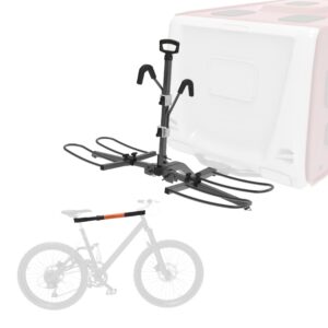 hyperax special combo - volt rv with e-bike adapter - platform bike rack for rv, camper, motorhome - for 2" hitch fits up to 2 x 70 lbs bike with up to 5" fat tires