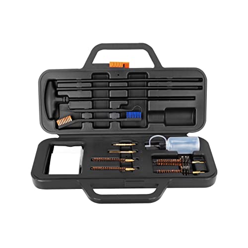 Raiseek Gun Cleaning Kit Elite Version for 5.56 Cleaning Kit .22 Rifle Gun Cleaning Kit with Bore Chamber Brushes with Portable Compact Case