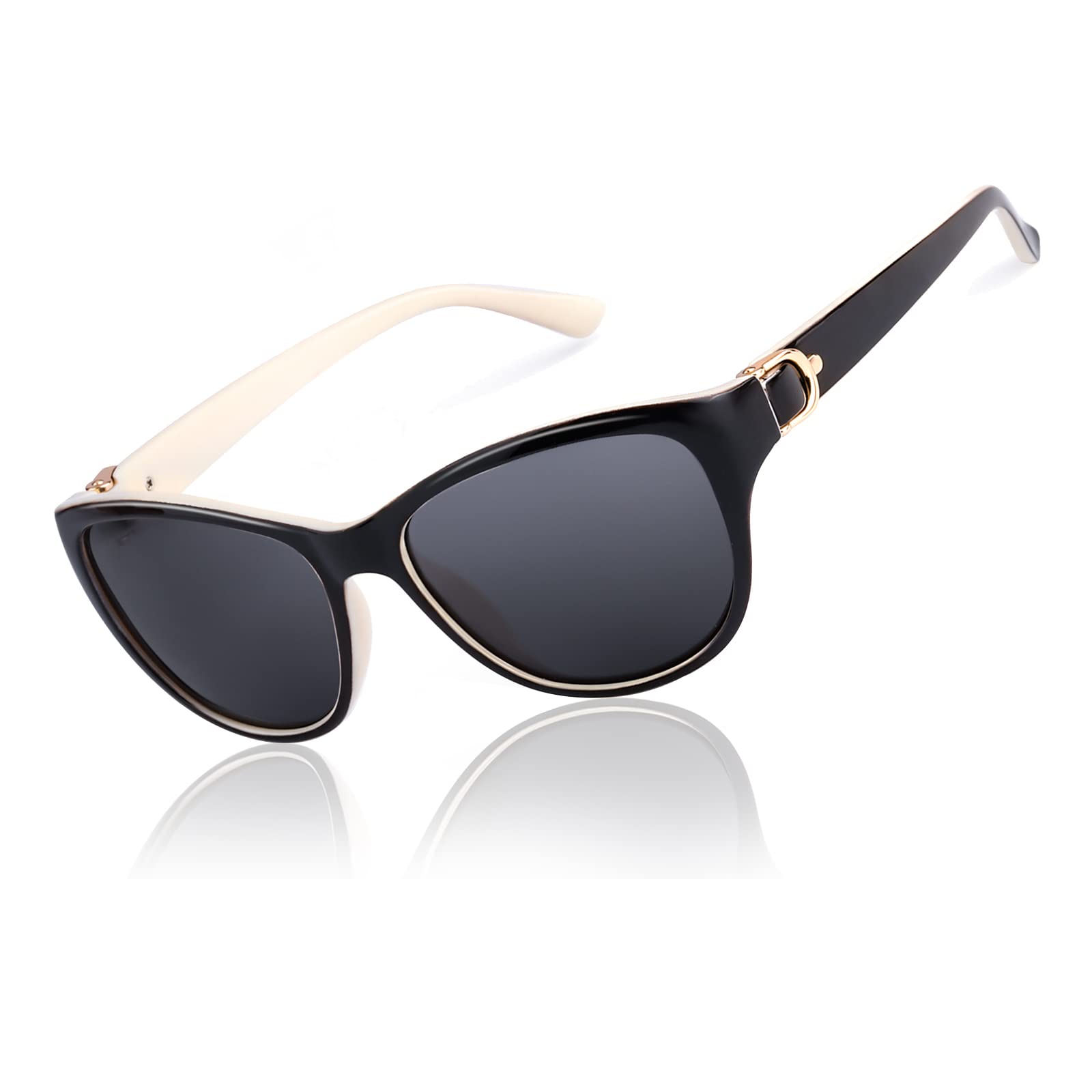 LVIOE Polarized Sunglasses for Women, Classic Fashion Sunglasses Anti Glare 99.99% UV Protection