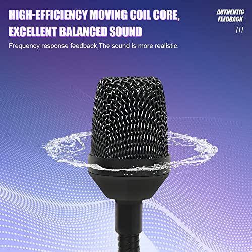 micfuns Professional Dynamic bob Barker Microphone for DJ Mixer Dedicated Disc Shouting Microphone KTV Bar Gooseneck Mic