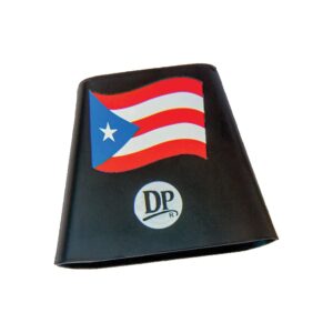 DP Music Puerto Rico Flag 4 Inch Metal Cow Bell Noise Maker with Beater - Cowbell for Sporting, Football Games, Events - Percussion Musical Instrument (DP-C4BSF)