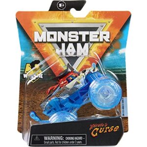 monster jam 2021 spin master 1:64 diecast monster truck with wheelie bar: water elementals trucks pirate's curse