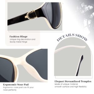 LVIOE Polarized Sunglasses for Women, Classic Fashion Sunglasses Anti Glare 99.99% UV Protection