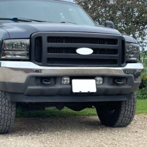 HECASA Mesh Style Front Grille 2006 Style Compatible with 1999-2004 Ford Super Duty F250 F350 F450 F550 Excursion Front Radiator Grill Hood Grille Black