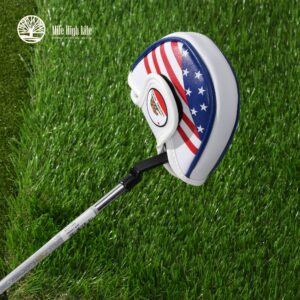 Mile High Life | US States Flag Mallet Putter Cover | Synthetic Leather Golf Head Covers | America Flag Putter Headcover compatible with Odyssey/Taylormade/Scotty Cameron Putters (California)