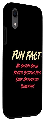 iPhone XR No Giant Octopus Graduated Uni Funny Animal Pun Humor Case