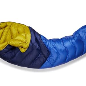 Rab Neutrino 600 Down Insulated Lightweight Mummy Sleeping Bag for Climbing and Mountaineering - Nightfall Blue - 10 Degree, Long, Left Zip