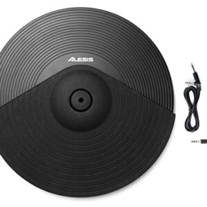 Alesis 14 Inch 3-Zone DMPad Cymbal with Choke, 2 Silverline Audio 10ft Connection Cables and Dummy Plug Bundle