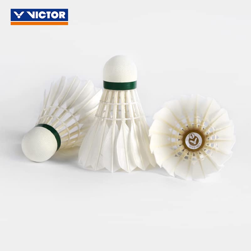 Victor Gold No.1 Badminton Shuttlecock Birdy 12-Pack (Speed-77)