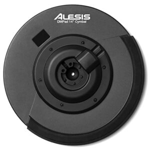 Alesis 14 Inch 3-Zone DMPad Cymbal with Choke, 2 Silverline Audio 10ft Connection Cables and Dummy Plug Bundle