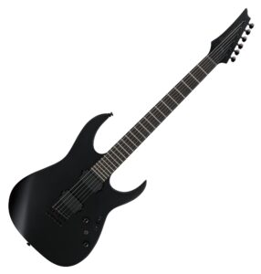 ibanez rgrtb621 iron label electric guitar - black flat