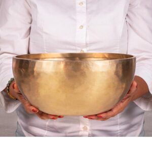 Cosynee Pure Brass Tibetan Singing Bowl for Meditation, Sound Bowl Set for Chakra Healing, Tibetan Singing Bowl Set, Yoga Singing Bowl (Diameter 8 Inches and Weight 63.49 Oz)