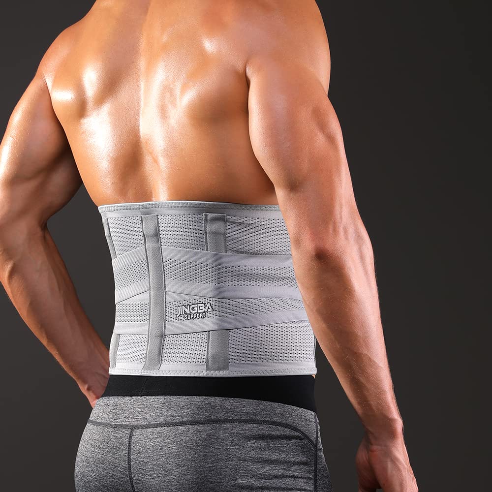 JINGBA Waist back support -Adjustable Back Waist Support Belt - Relief for Back Pain, Herniated Disc, Sciatica, Scoliosis and more! fitness sports Waist back support belts (XXL)