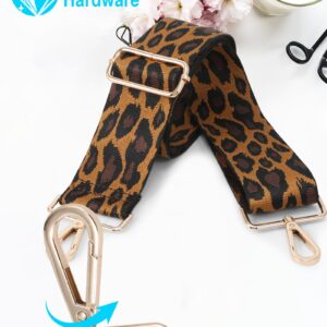 GINJKGO Purse Straps Replacement Crossbody - Bag Shoulder Strap for Handbags, Wide Crossbody Straps for Purses Guitar Leopard for Her