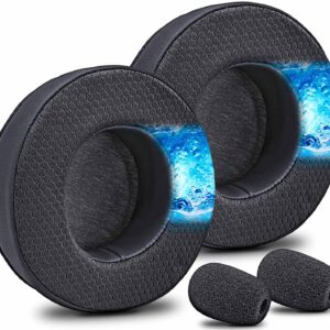 Virtuoso XT Ear Pads Replacement for Virtuoso RGB Wireless SE XT Headset, Cooling Gel, More - Softer Memory Foam, Added Thickness, Extra Durability by JESSVIT (Virtuoso XT Cooling Gel Earpads Black)