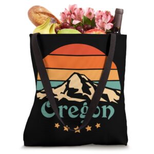 Retro Style State of Oregon Graphic - OR, USA Tote Bag