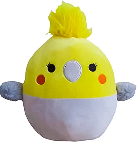 Squishmallows Official Kellytoy Plush 8 Inch Squishy Soft Plush Toy Animals (Charlize Cockatiel)