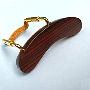 MUSICAL STRING Mandolin Armrest Rosewood wood with Golden color U clamp hardware