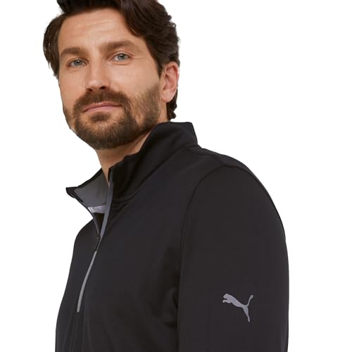 Puma Golf Men's Gamer 1/4 Zip, Puma Black, Large