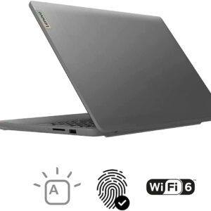 lenovo IdeaPad Touchscreen Laptop (Newest Model), 15.6” Full HD Display, Intel Quad-Core i5-1135G7, 12GB RAM, 512GB SSD, Backlit Keyboard, Fingerprint Reader, Windows 11 Home in S Mode, Grey