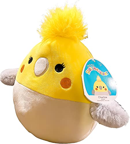 Squishmallows Official Kellytoy Plush 8 Inch Squishy Soft Plush Toy Animals (Charlize Cockatiel)