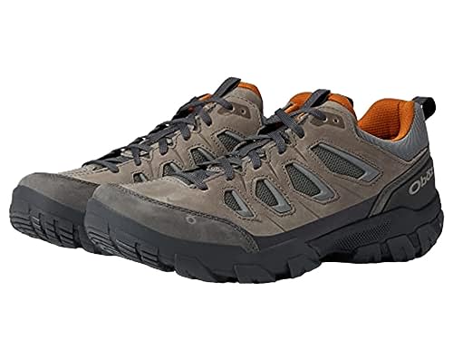 Oboz Men's Sawtooth X Low Hiking Shoes, Hazy Gray, 12