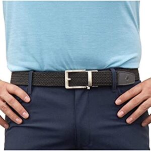 Nexbelt Braided Golf Belt with Ratchet Technology - Cut to Fit Braided Golf Belt for Men - PreciseFit Braided Stretch Golf Belt with 1 3/8" Width Strap - Grey