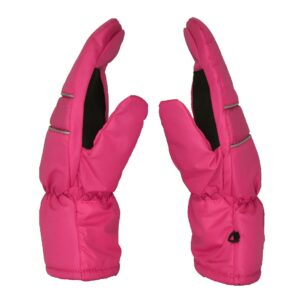 Surprizeshop Winter Golf Mitts Pair | Left & Right Hand | Universal Golf Trolley Hold Strap | Wind & Waterproof | One Size Fits All with Adjustable Toggle | Soft Warm Fleece Lining (Pink)