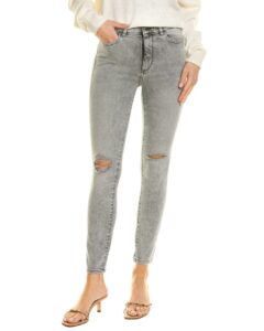 dl1961 women's farrow skinny high rise instasculpt ankle, chalk distressed, 29