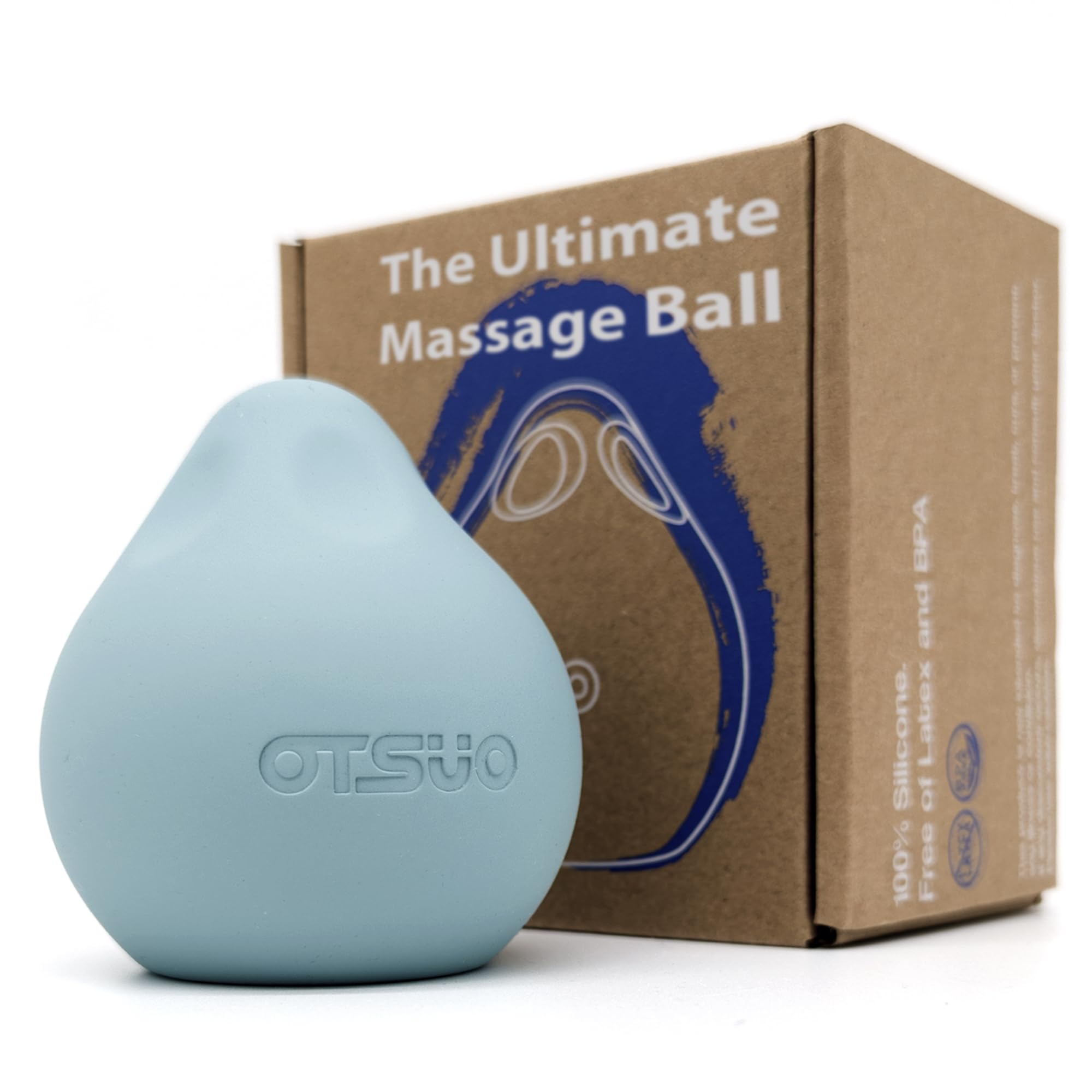 Otsuo Massage Ball - Trigger Point Release - Foot & Muscle Massage, Lacrosse Ball Therapy, Pressure Point Relief, and Deep Tissue Massage - Myofascial Stretching Tool - Plantar Fasciitis Relief