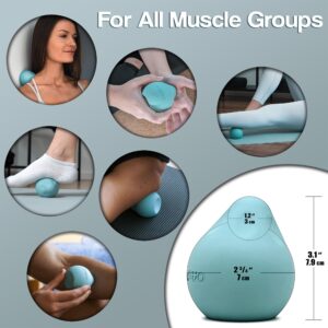 Otsuo Massage Ball - Trigger Point Release - Foot & Muscle Massage, Lacrosse Ball Therapy, Pressure Point Relief, and Deep Tissue Massage - Myofascial Stretching Tool - Plantar Fasciitis Relief