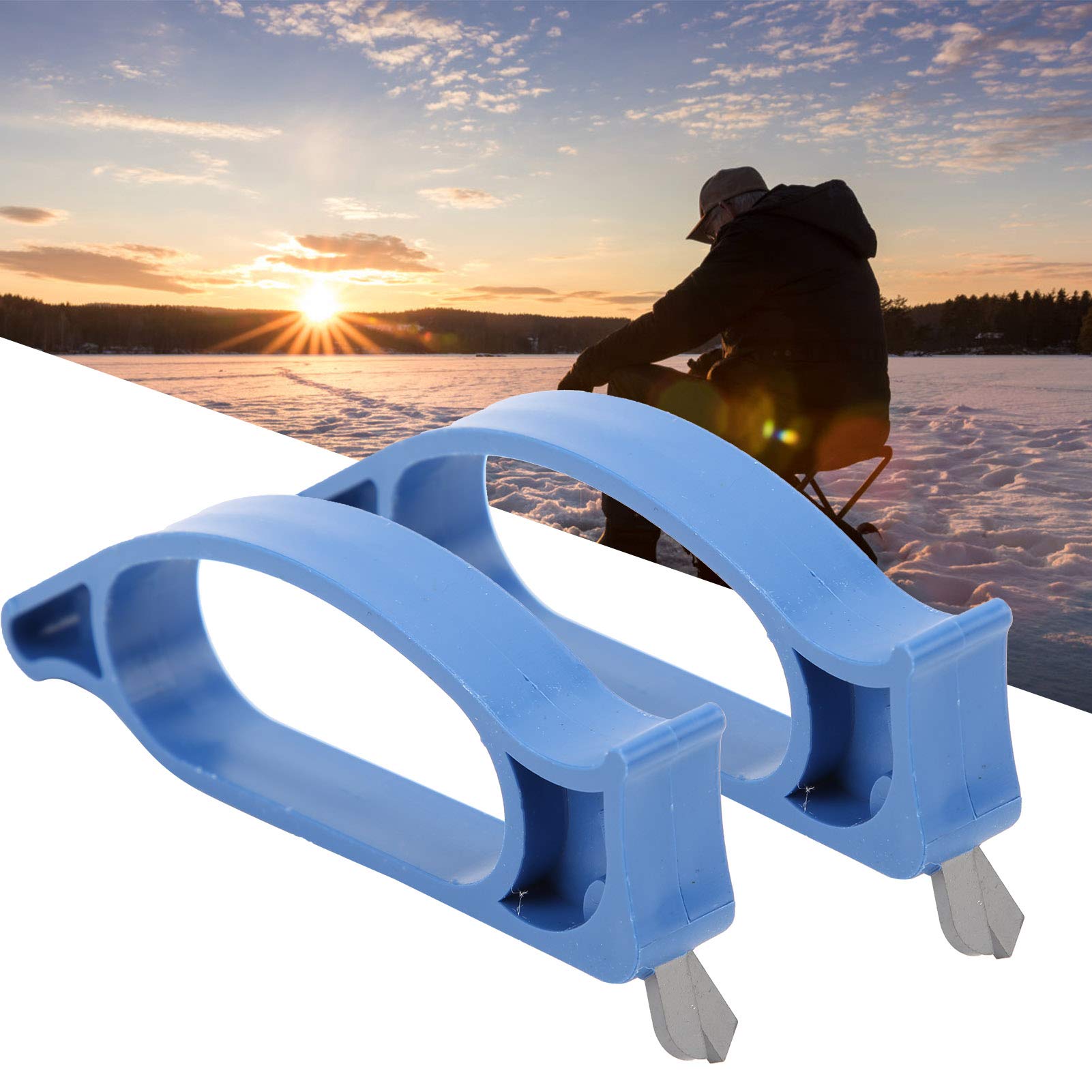 Tgoon Ice Fishing Sharpener, Ice Auger Cutte Fishing Blade Cutter Convenient to Carry Sturdy for Fishery