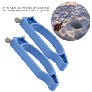 Tgoon Ice Fishing Sharpener, Ice Auger Cutte Fishing Blade Cutter Convenient to Carry Sturdy for Fishery