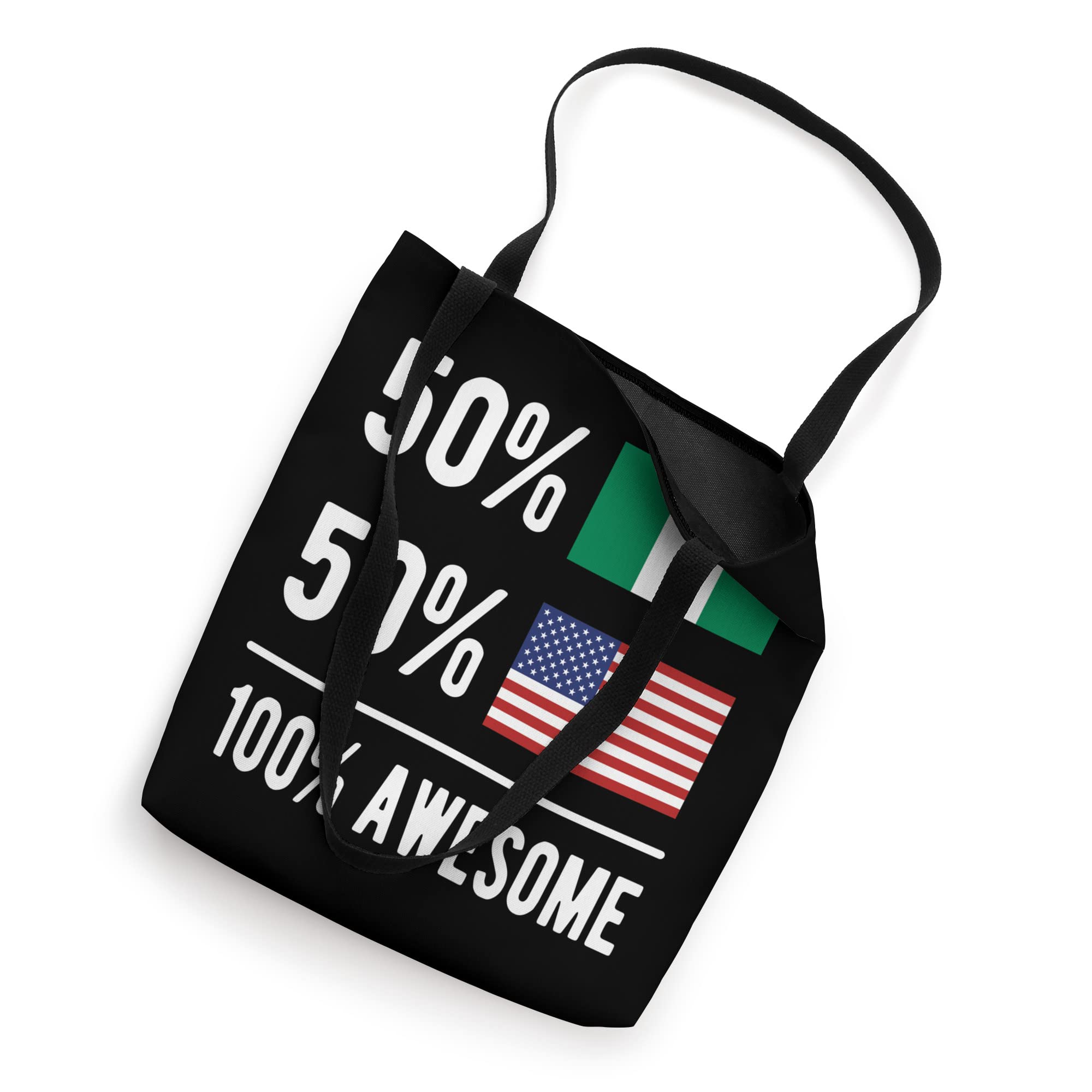 Proud Nigerian American Flag Nigeria USA Tote Bag